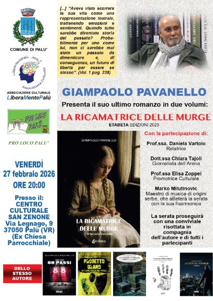 Giampaolo Pavanello presenta il suo ultimo romanzo 