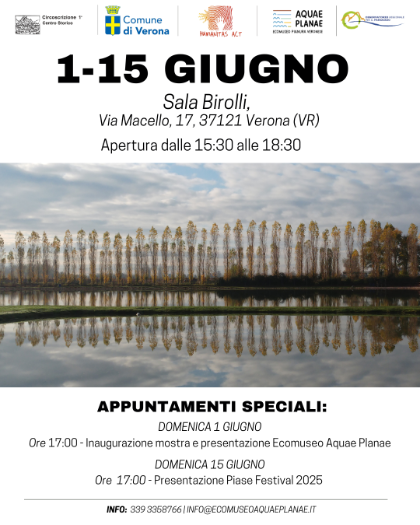 Open Day ed eventi Acqua Planae di giugno 2025 Open Day ed eventi Acqua Planae di giugno 2025
