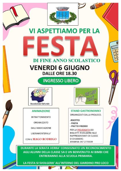 Festa di fine anno scolastico Festa di fine anno scolastico