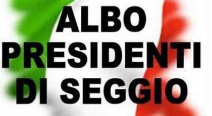 AGGIORNAMENTO ANNUALE ALBO PRESIDENTI SEGGIO 